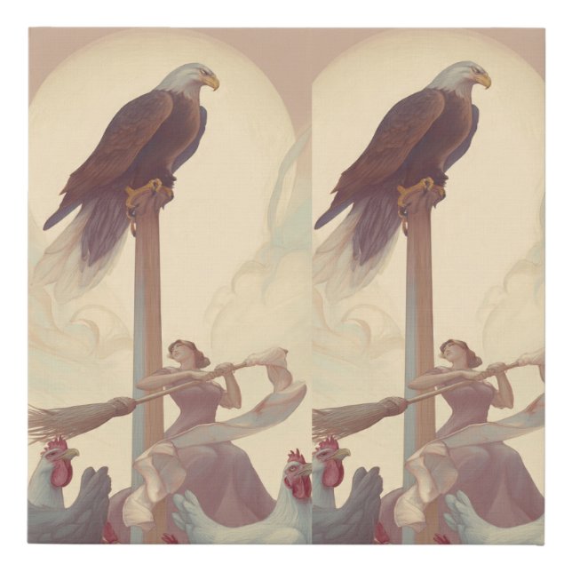 Farmhouse Canvas Wall Art – Golden Hierarchy (Front)