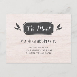 Farmhouse   Change of Address Announcement Postcard