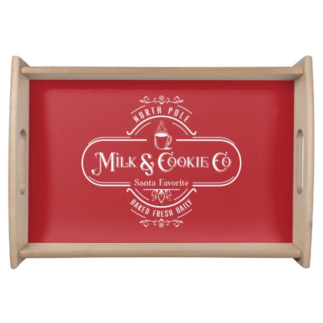 Farmhouse Chic Holiday Serving Tray (Front)