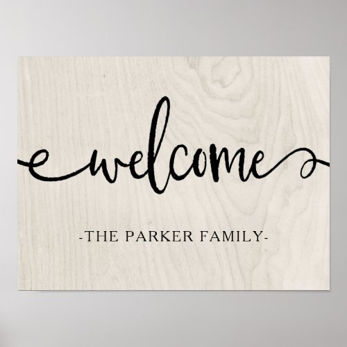 Farmhouse Chic  Welcome Poster