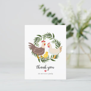 Farmhouse Chick Baby Shower Postcard