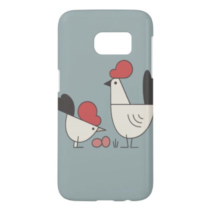Farmhouse chicken and eggs rustic iPhone Case