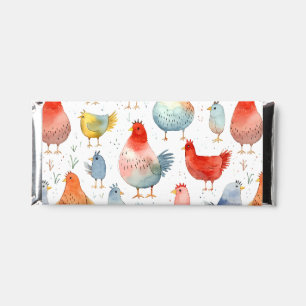 Farmhouse Chickens Hershey Bar Favors