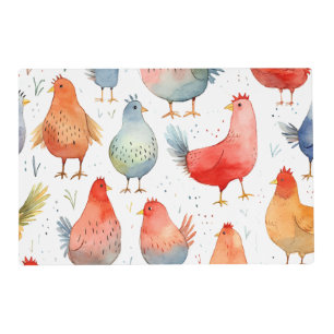 Farmhouse Chickens Placemat