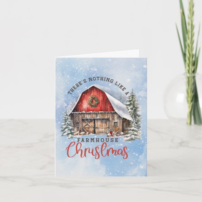 Farmhouse Christmas Holiday Card (Front)