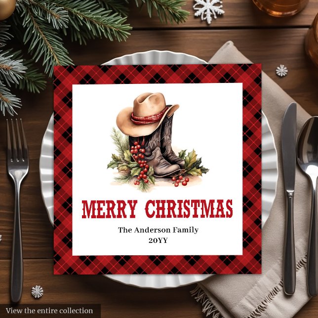 Farmhouse Christmas napkins buffalo plaid style (Farmhouse Christmas napkins buffalo plaid style

)