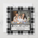 Farmhouse Christmas Plaid, One Photo Holiday Card