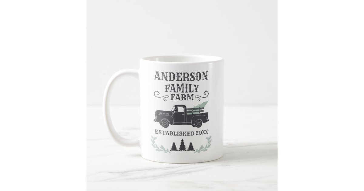 Family Photo Personalized White Coffee Mug