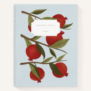 Farmhouse Citrus Pomegranate Branch Recipe Book
