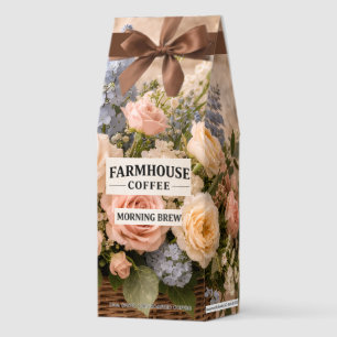 Farmhouse Coffee Floral Morning Brew Rustic