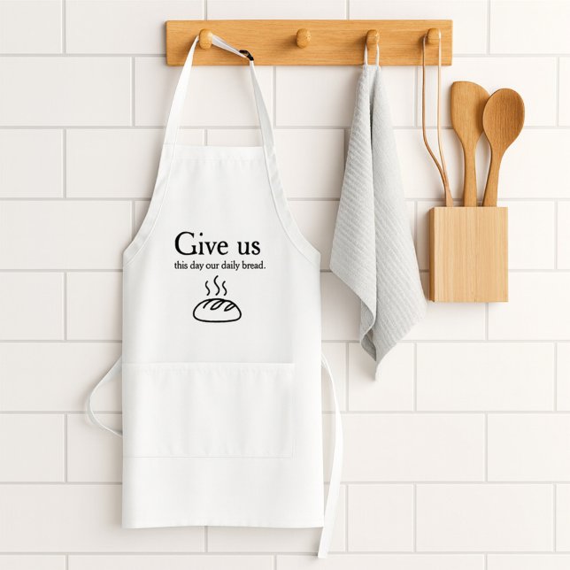 Farmhouse Cooking Give us this day our daily bread Adult Apron (Creator Uploaded)