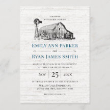 Farmhouse Country Barn Sketch