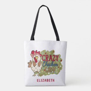 Farmhouse Country Chicken Farm Name Tote Bag