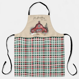 Farmhouse Country Christmas Custom Apron