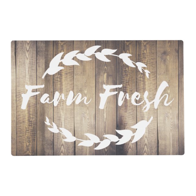 Farmhouse Country Laurels Farm Fresh Placemat (Front)