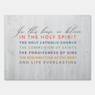 Farmhouse Creed Colorized Sign