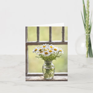 Farmhouse Daisy Bouquet Note Card