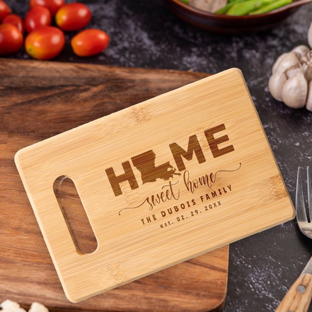 Farmhouse Decor Louisiana Etched Wood Engraved Cutting Board (Creator Uploaded)