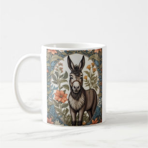 Farmhouse Donkey William Morris Inspired Coffee Mug