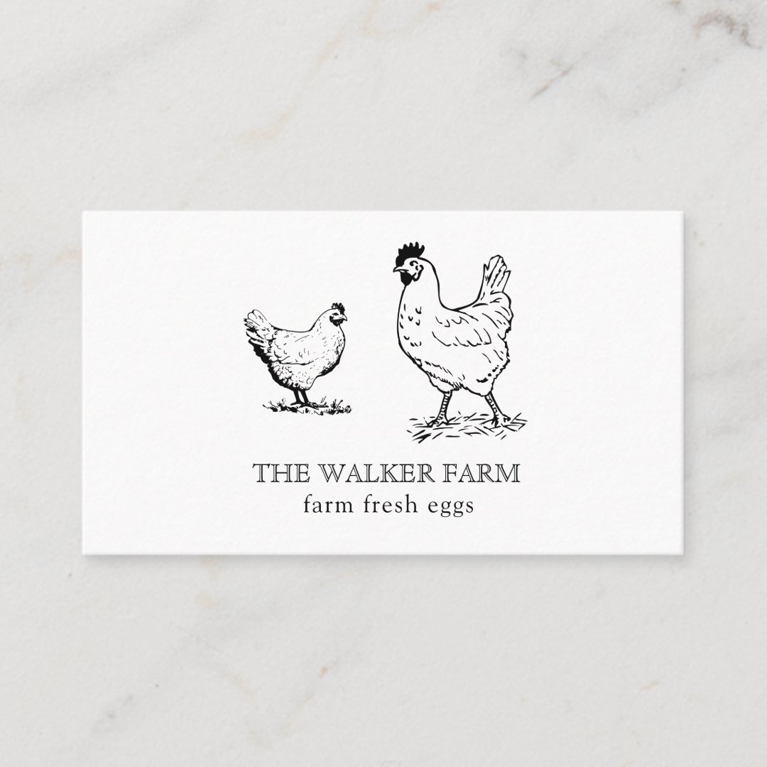 Farmhouse Elegant Business Card | Zazzle