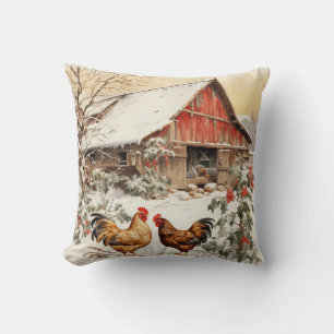 Farmhouse Farm Animals. Favorite Farm Animals Throw Pillow