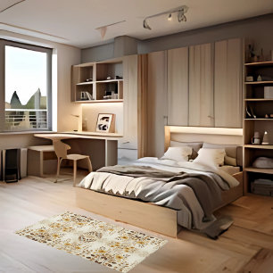 Farmhouse Floral 6'x4' Indoor Area Rug