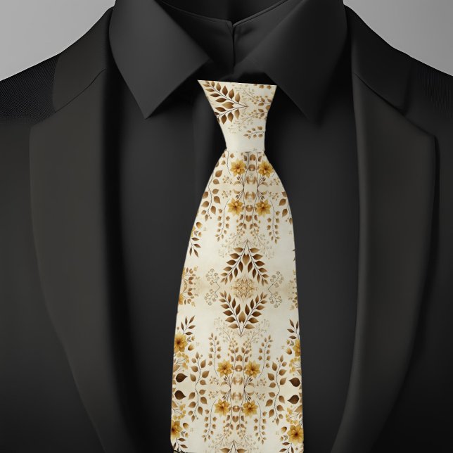 Farmhouse Floral Pattern Neck Tie (Creator Uploaded)