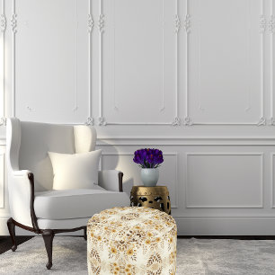 Farmhouse Floral Pouf