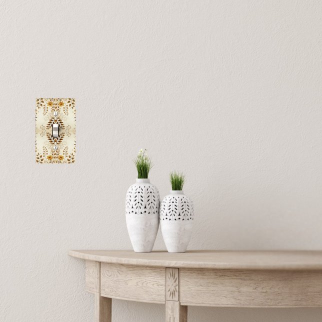 Farmhouse Floral Single Toggle Light Switch Cover (Creator Uploaded)