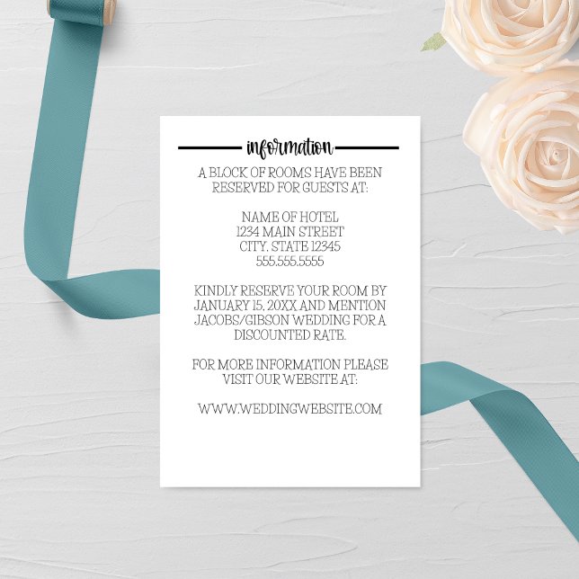 Farmhouse Fonts Wedding Enclosure Card (Creator Uploaded)