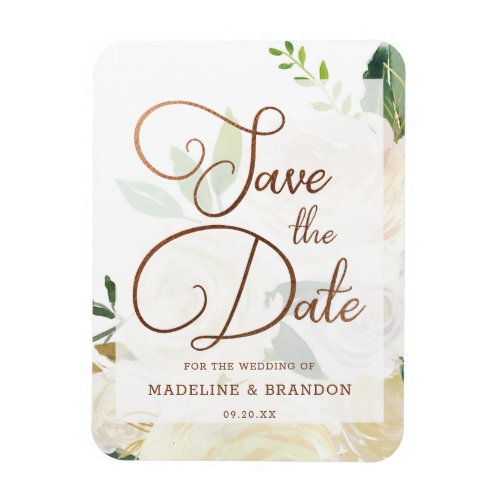 Farmhouse Fresh Rustic Country Fall Save the Date Magnet