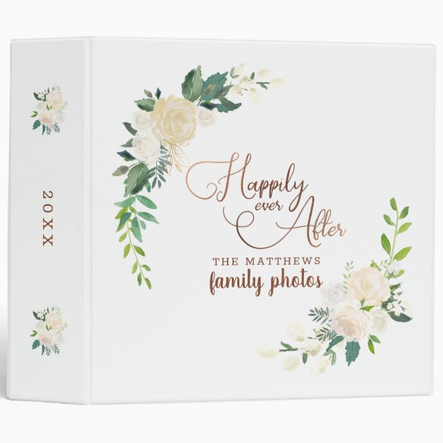 Farmhouse Fresh Rustic Country Family Photo Album 3 Ring Binder (Front/Spine)