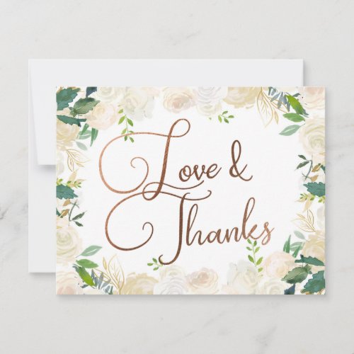 Farmhouse Fresh Rustic Country Love and Thanks Thank You Card
