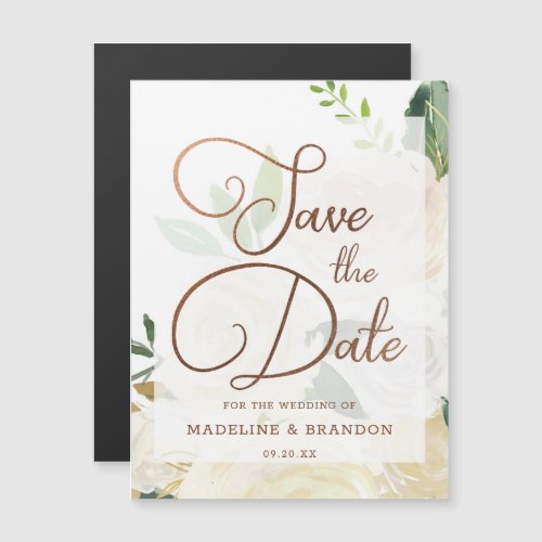 Farmhouse Fresh Rustic Country Save the Date Magnetic Invitation