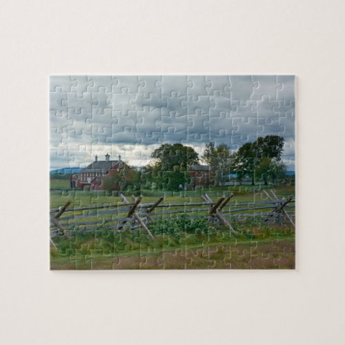 Farmhouse _ Gettysburg National Park _ PA Jigsaw Puzzle