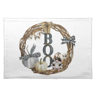 Farmhouse Gnome Halloween Cloth Placemat