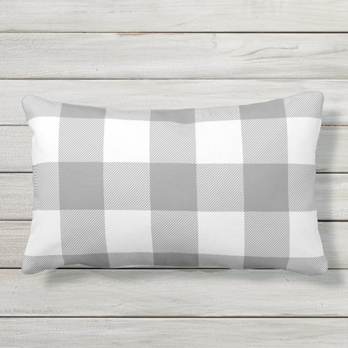 buffalo check lumbar pillow