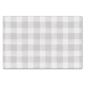 Farmhouse Grey & White Buffalo Plaid Tissue Paper (Front)