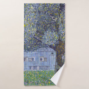 Farmhouse, Gustav Klimt Bath Towel