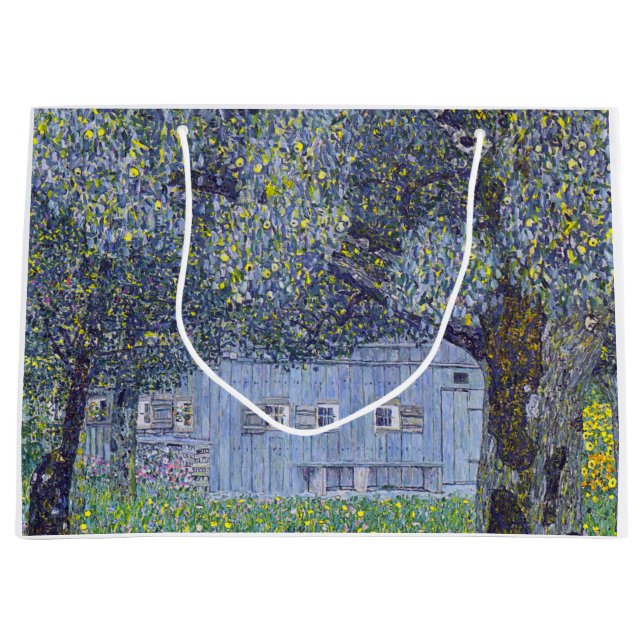 Farmhouse, Gustav Klimt Large Gift Bag (Front)