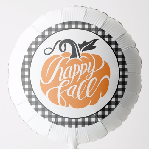 Farmhouse Happy Fall Pumpkin Balloon