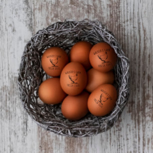 Farmhouse Hen   Egg Stamp