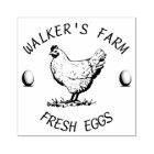 Farmhouse Hen | Personalised Egg  Rubber Stamp
