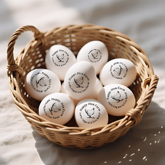 Farmhouse Hen | Personalized Egg Stamp