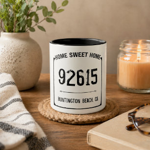 Farmhouse Home Sweet Zip Code Mug