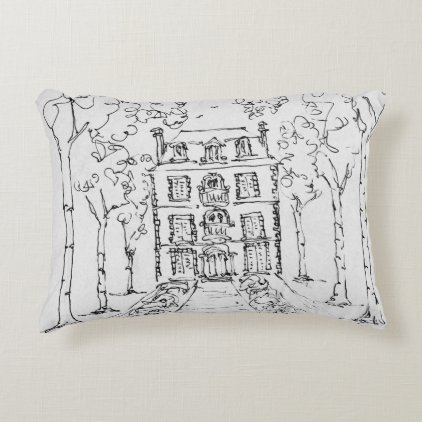 Farmhouse Horse Farm | Normandy, France Decorative Pillow