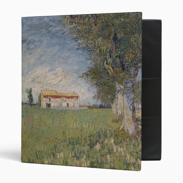 Farmhouse in a wheat field Binder (Front/Inside)