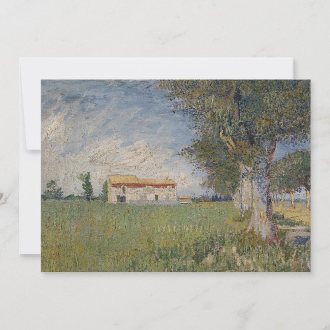 Farmhouse in a wheat field Invitation (Front)