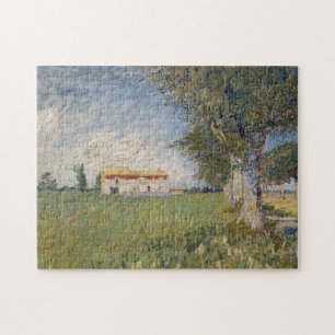 Farmhouse in a Wheat Field   Vincent van Gogh Jigsaw Puzzle