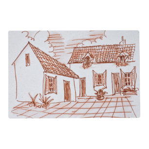 Farmhouse in Belle, France Placemat